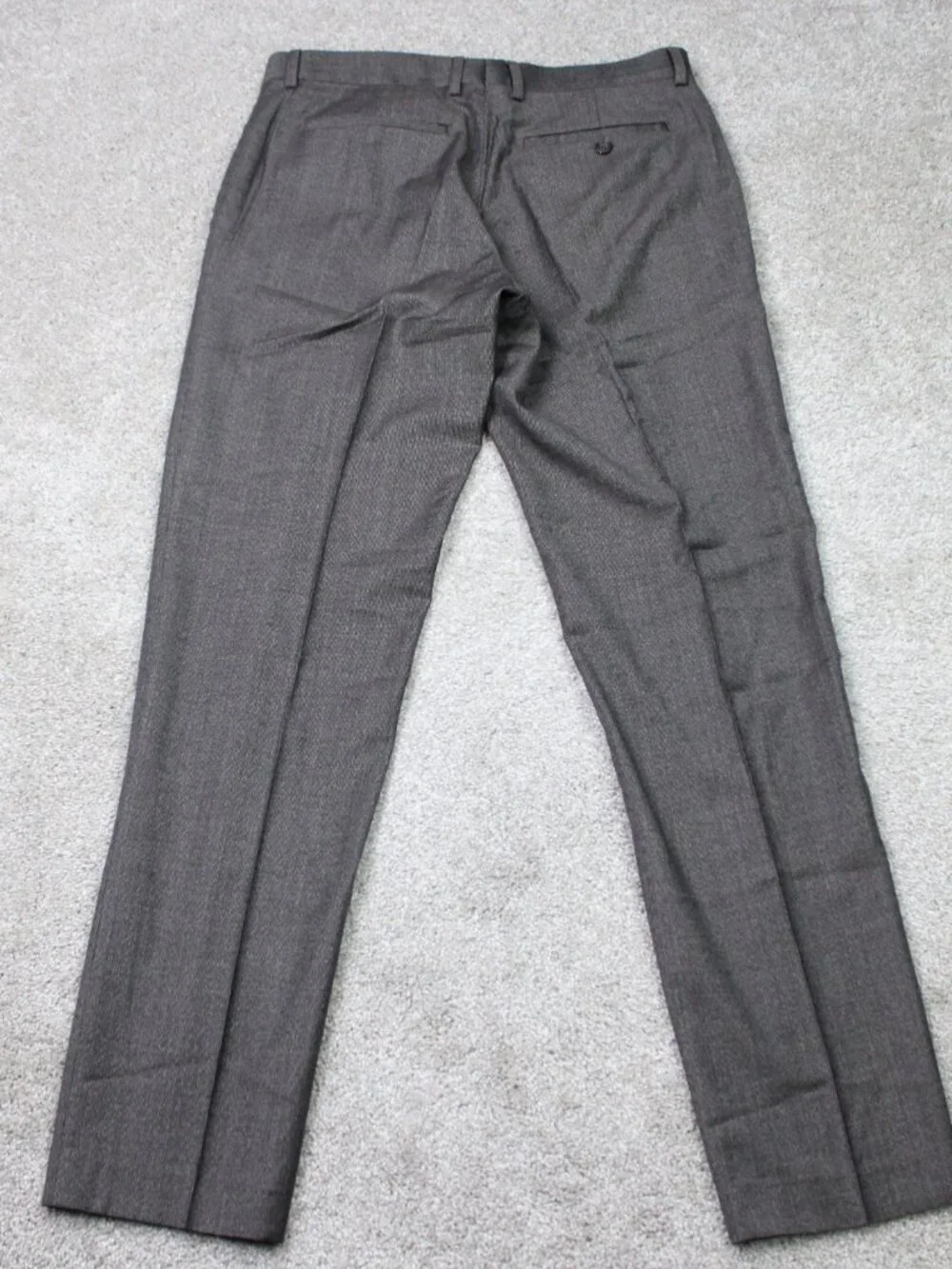 Brooks Brothers Pants Men 32x32 Gray 100% Wool Modern Fit Acetate Lined Straight